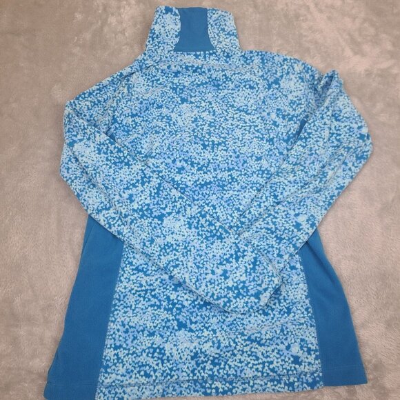 Columbia Sportswear Blue 1/4 Zip Fleece Artic Air Jacket Sweater Womens Size S - Picture 10 of 10